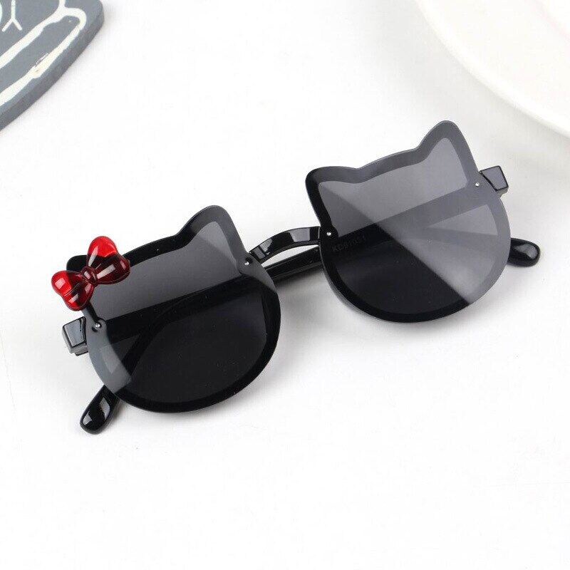 Kính Mát Hình Mèo Kitty Thời Trang Chống Tia UV400 Cho Bé