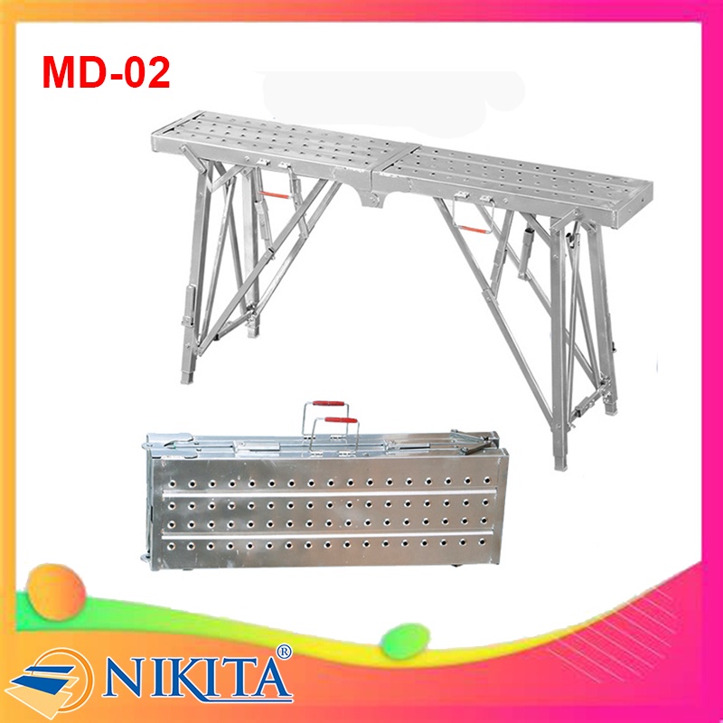 Giàn giáo di động đa năng gấp gọn - chiều cao có thể thay đổi theo ý muốn MD02-140