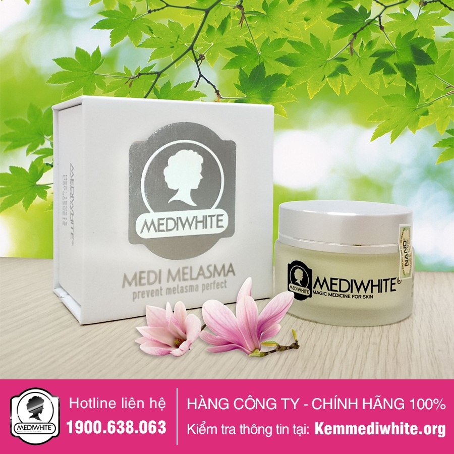 Kem Nám Medi White Chính Hãng - Medi Melasma - Kem Mờ Thâm Nám Tàn Nhang Trắng Da Medi White - Hàng Công Ty