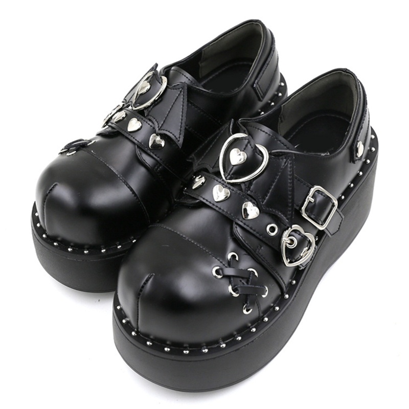 Giày Cao Gót Xixi Đế Xuồng Phong Cách Gothic Thời Trang Đi Tiệc Cho Nữ