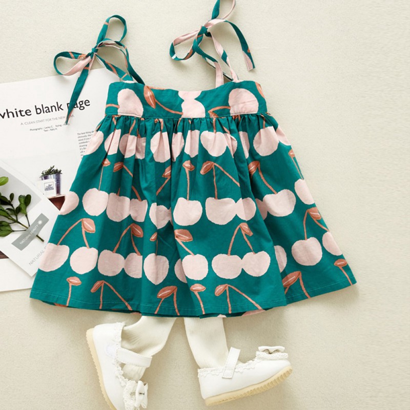 Baby Girls Summer Strap Dress Kids Dresses