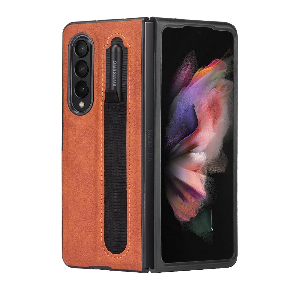Bao da máy tính bảng chống va đập có ngăn đựng bút thời trang cho Samsung Galaxy Z Fold 3 F9260