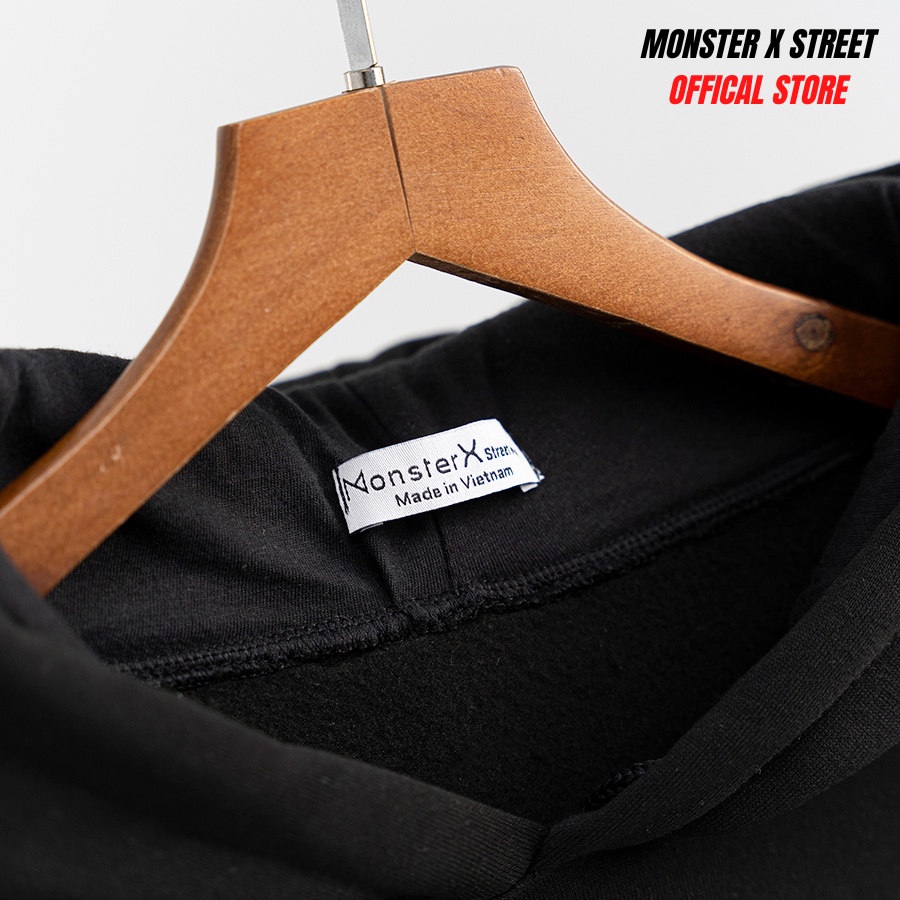 Áo hoodie nỉ bông Monster X Street Melancholy nam nữ form rộng thu đông Local Brand