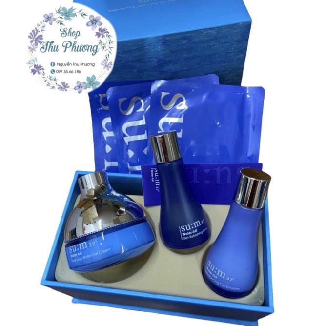 SET DƯỠNG DA CẤP NƯỚC SUM XANH WATER FULL CHO DA DẦU , DA MỤN