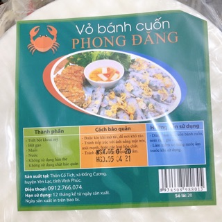 Vỏ bánh cuốn Phong Đăng