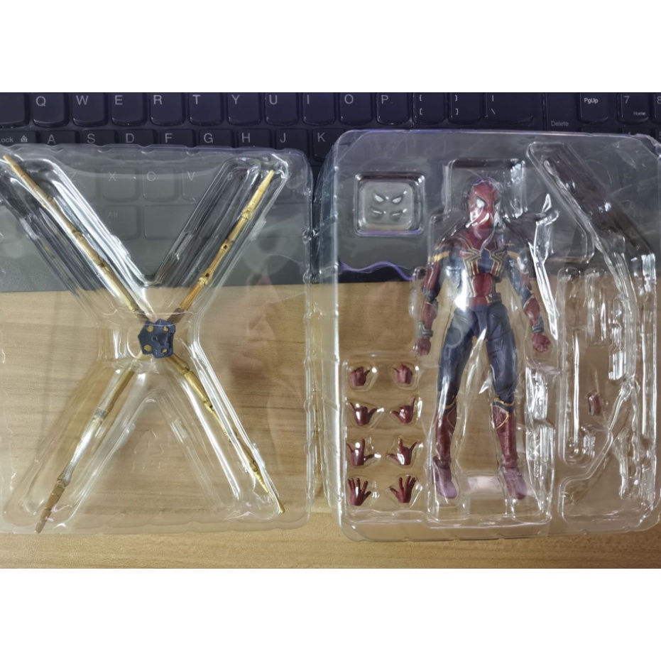 (Hết hàng) Mô hình khớp người nhện Iron Spider Man 15cm