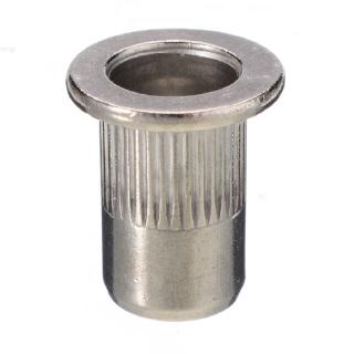 50pcs New M6 Thread Stainless Steel Flat Head Rivet Nut Rivnut Insert Nutsert