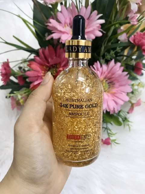 Tinh chất dưỡng da 24k Pure Gold Ampoule 100ml tặng 1 thanh lăn