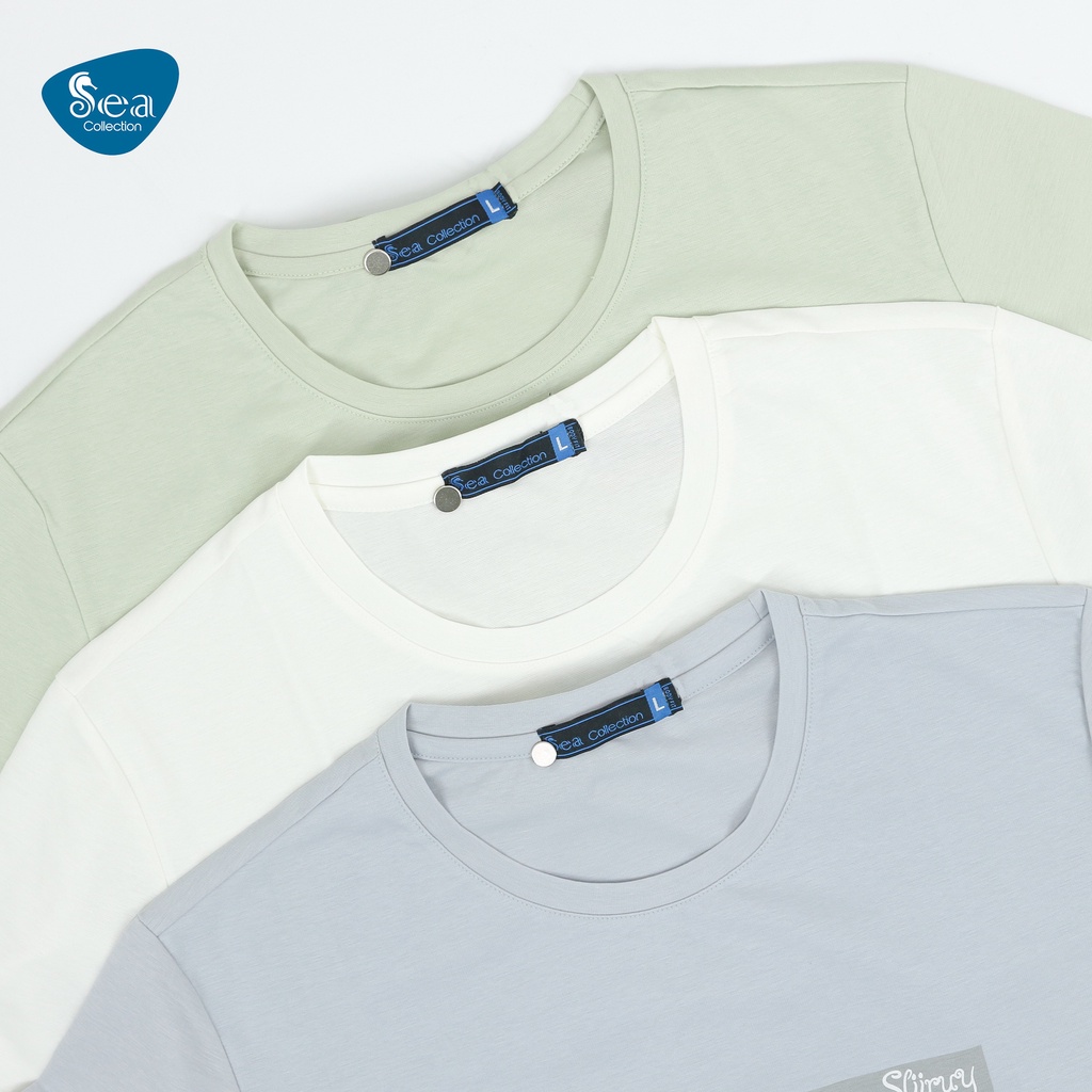 Áo Thun Nam cổ tròn tay ngắn Sea Collection in chữ REO 5629