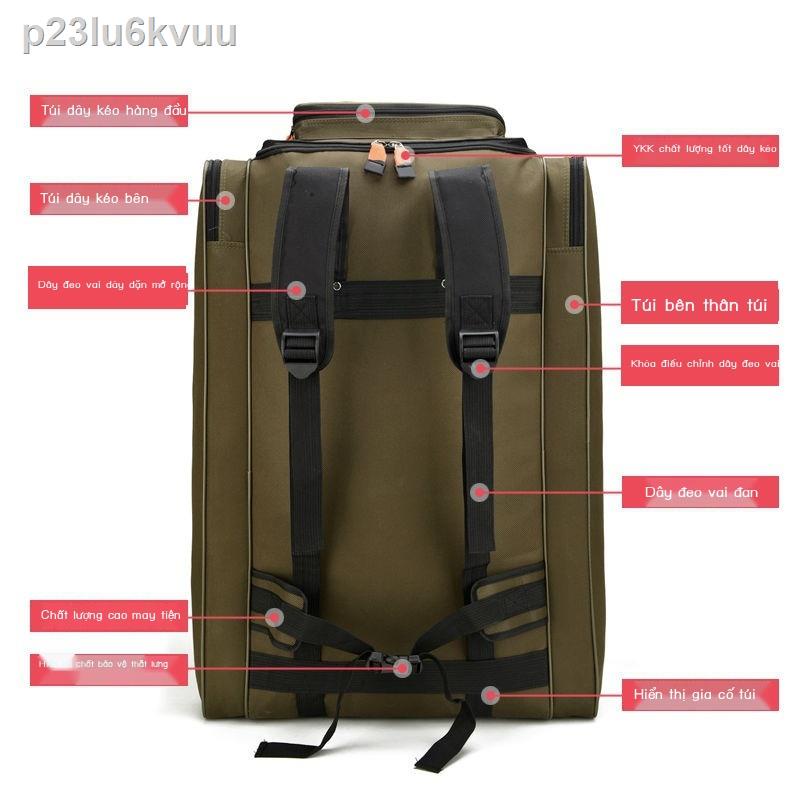 ✙ HOT- p23lu6kvuuTúi đựng đồ câu cá Túi cần không thấm nước Đa chức năng Công suất lớn Ba lô ghế thông quan