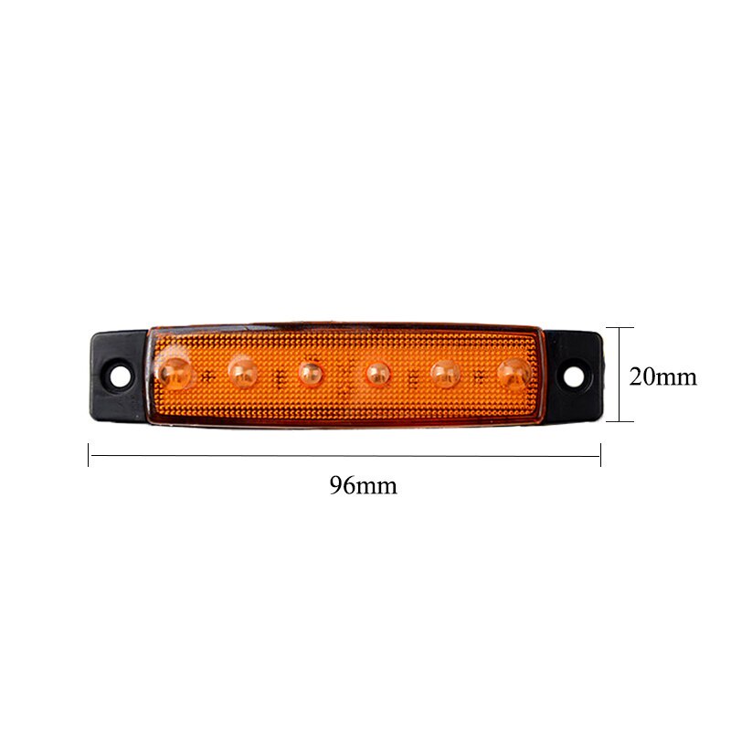 Đèn Led 6 Bóng 12/24V 6 SMD Gắn Hông Xe Hơi/Xe Tải