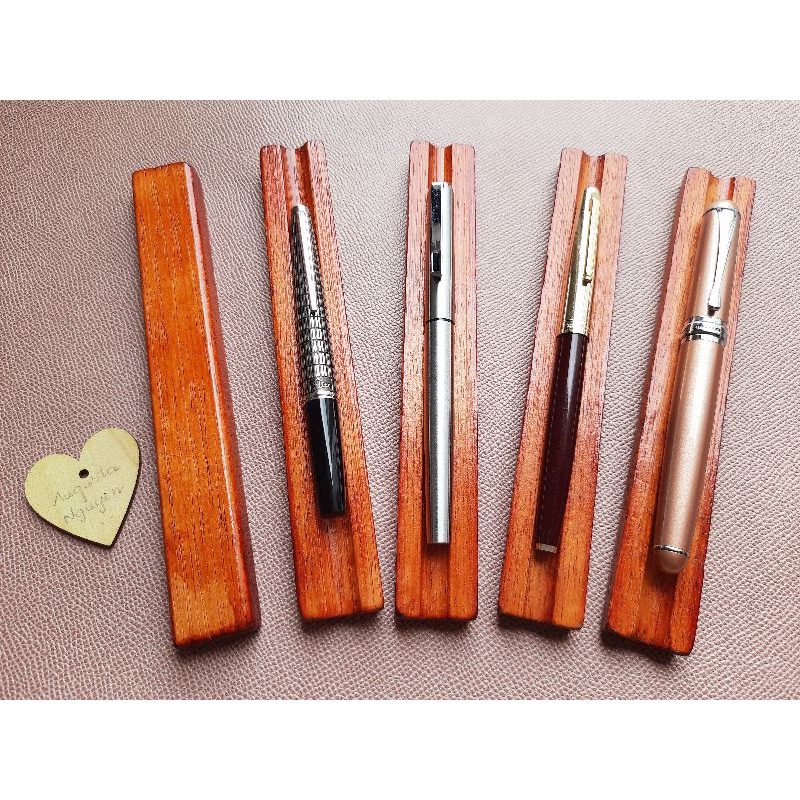 Khay gỗ đựng 1 bút