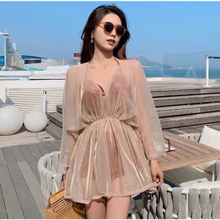 Bikini set 3 món kèm áo choàng