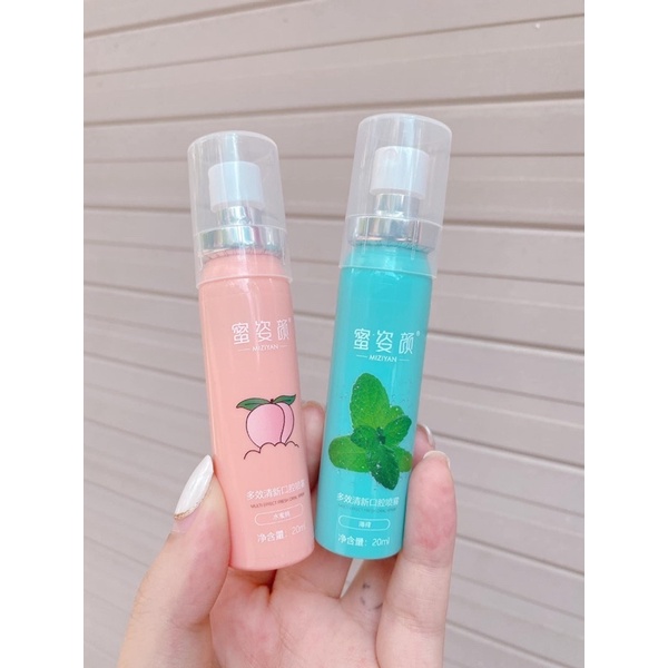 Xịt Thơm Miệng Myziyan chiết xuất từ tự nhiên mang lại hương thơm tươi mát