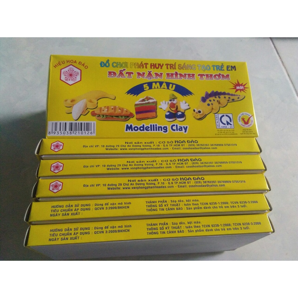 Đất nặn hình thơm HADA, hộp 5 màu