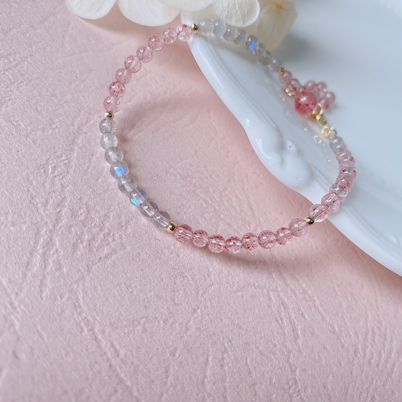 [Hàng Mới Về] Niche Vòng Tay Đính Pha Lê Mặt Trăng Xám Thiết Kế Mới Chính Hãng Niche