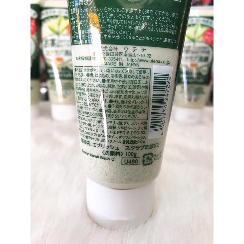 (SX Nhật Bản) SỮA RỬA MẶT TẨY DA CHẾT UTENA EVERISH HÀNG NỘI ĐỊA 130G | BigBuy360 - bigbuy360.vn