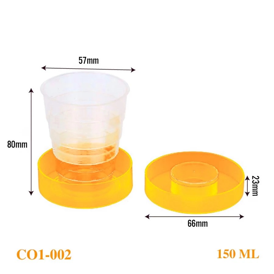 Cốc, ly nhựa xếp gọn in hình ngộ nghĩnh siêu gọn