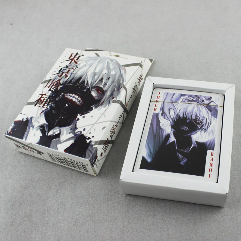 Bộ bài Tây anime tokyo ghoul, bộ tú poker ghost soul tokyo 54 lá in hình anime manga dễ thương độc đáo