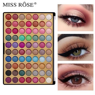 Bảng phấn mắt miss rose nhiều màu sắc hiệu ứng lì/ ánh ngọc trai không dễ phai cho người mới bắt đầu