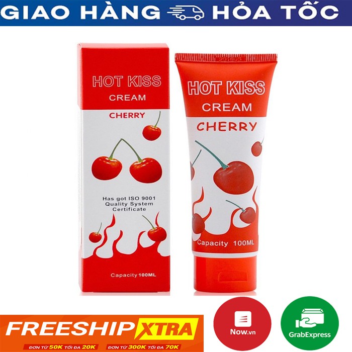 Gel bôi trơn vùng kín Hot Kiss Hương Cherry 100ml cam kết hàng chính hãng