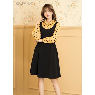 Đầm phối chấm bi GUMAC MS02901
