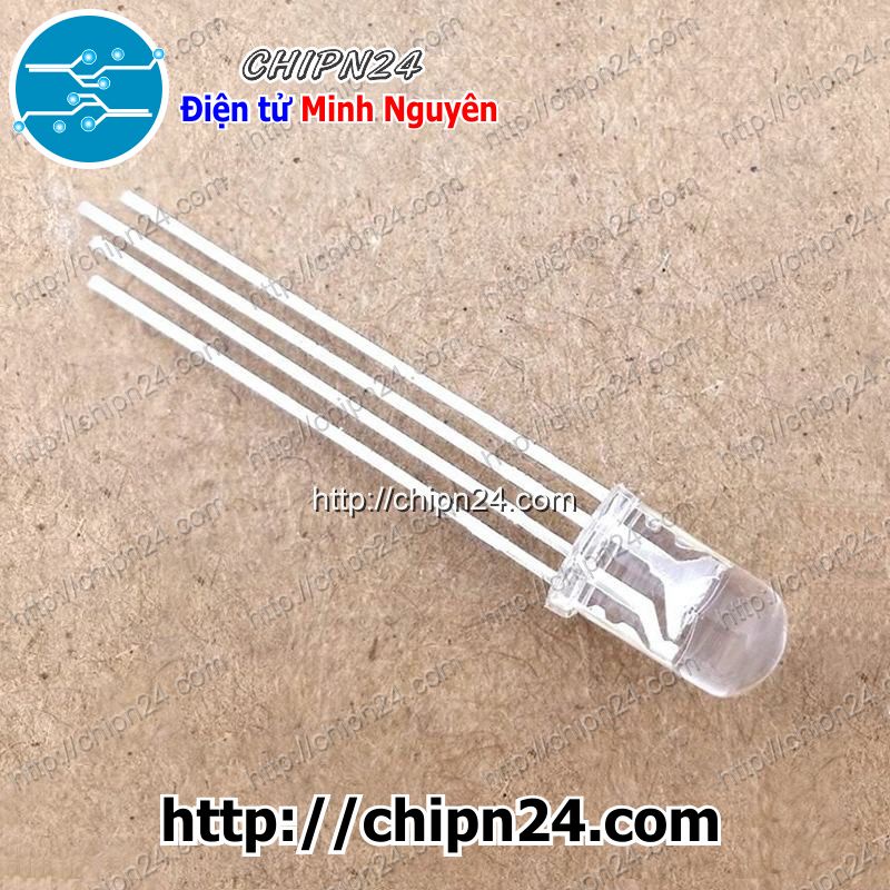 [10 CON] (TK1) Led 5mm TRONG 7 Màu RGB 4 chân A chung