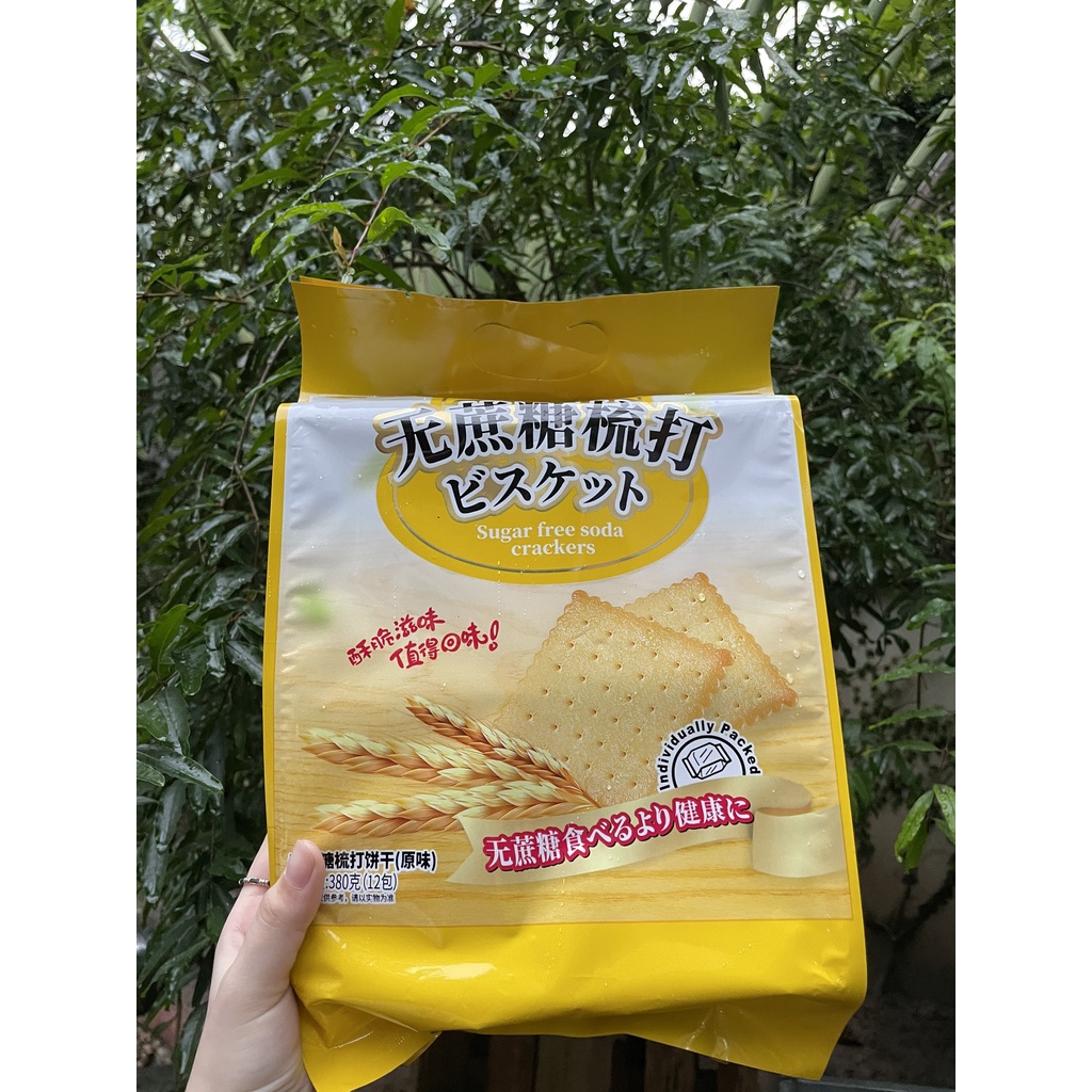 Bánh Quy Ăn Kiêng Soda Cracker Lúa Mì Top Savor (Gói 380g-vàng) | WebRaoVat - webraovat.net.vn