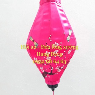 Đèn lồng tre Hội an dáng na vẽ hoa, chuồn chuồn size 30cm hoặc 45cm màu tuỳ chọn