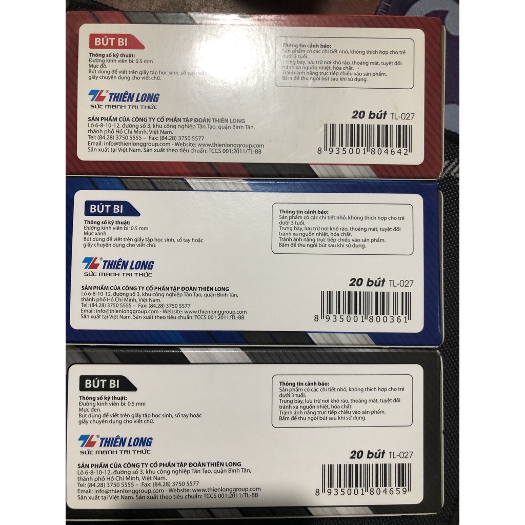 Bút Bi TL-027 Nét 0.5mm Chính Hãng