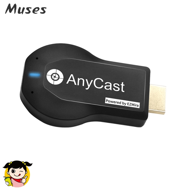 Muse07 Dongle thu tín hiệu TV không dây có kết nối WIFI cho AnyCast M2 Plus/Airplay 1080P HDMI TV