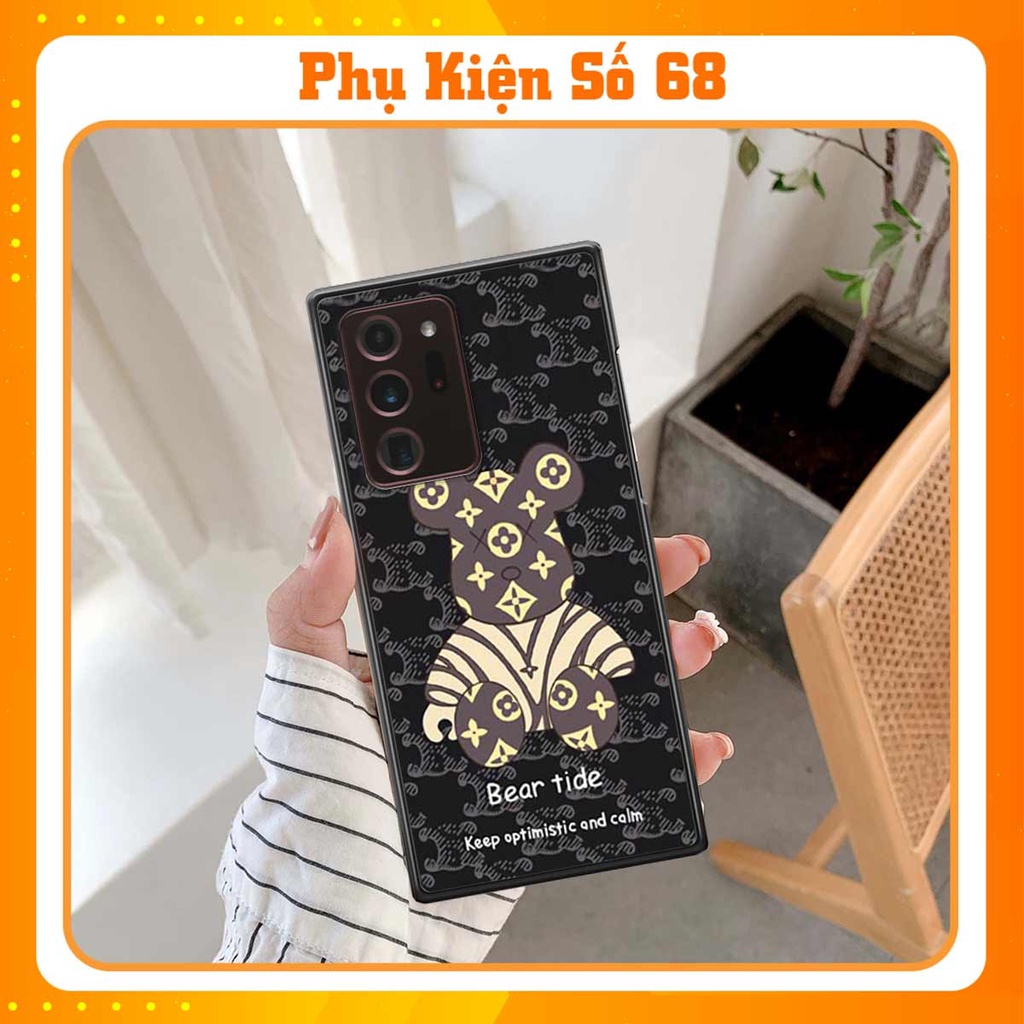 Ốp lưng điện thoại Samsung Note 20 Ultra elegant, gấu be@rbrick cao cấp, vỏ ốp rẻ đẹp