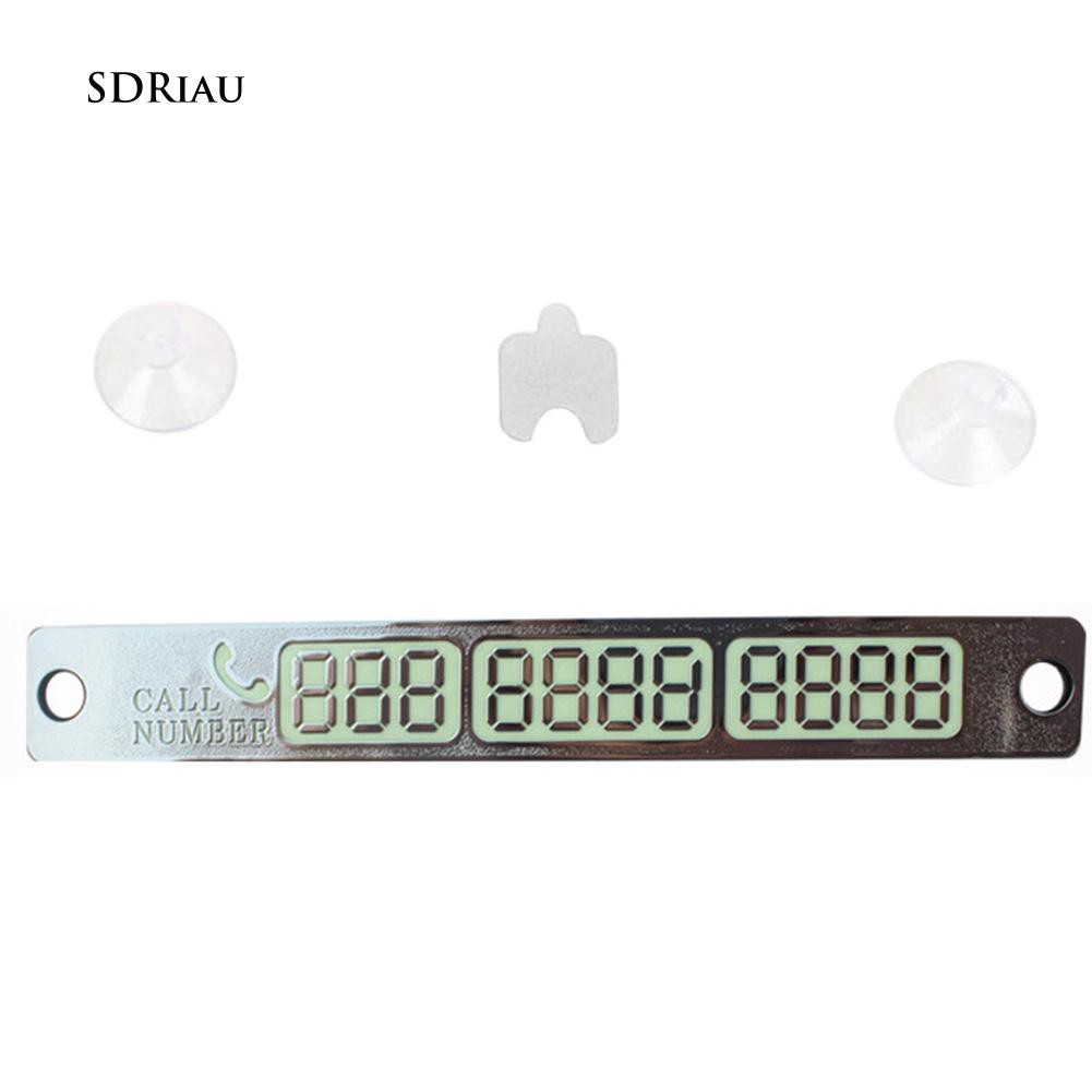 Tấm ghi số điện thoại phát quang có giác hút tiện dụng cho bãi đậu xe