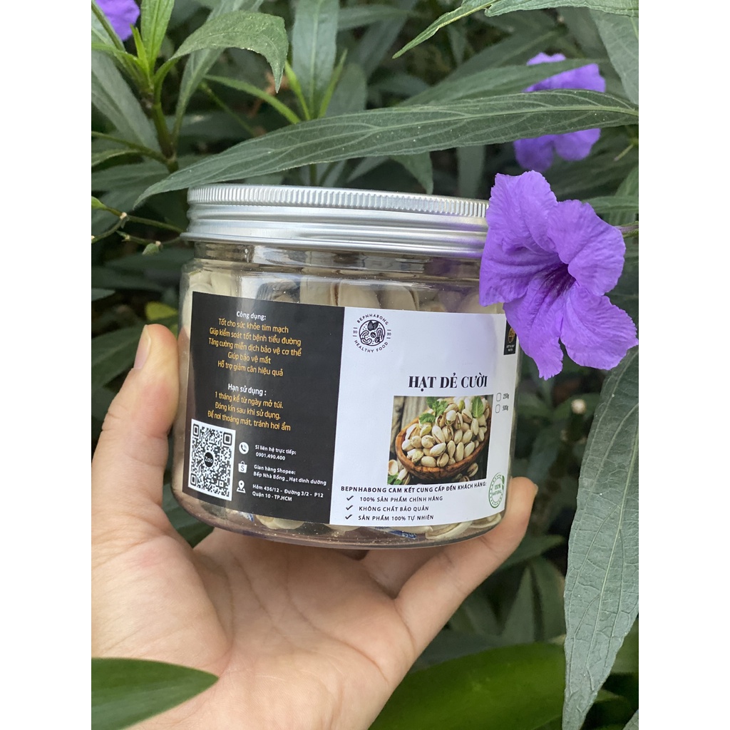 Hạt Dẻ Cười Không Tẩy Trắng Mỹ, Pistachio, Loại 1, Giòn Ngon Giá Tốt Bếp Nhà Bống 500gr