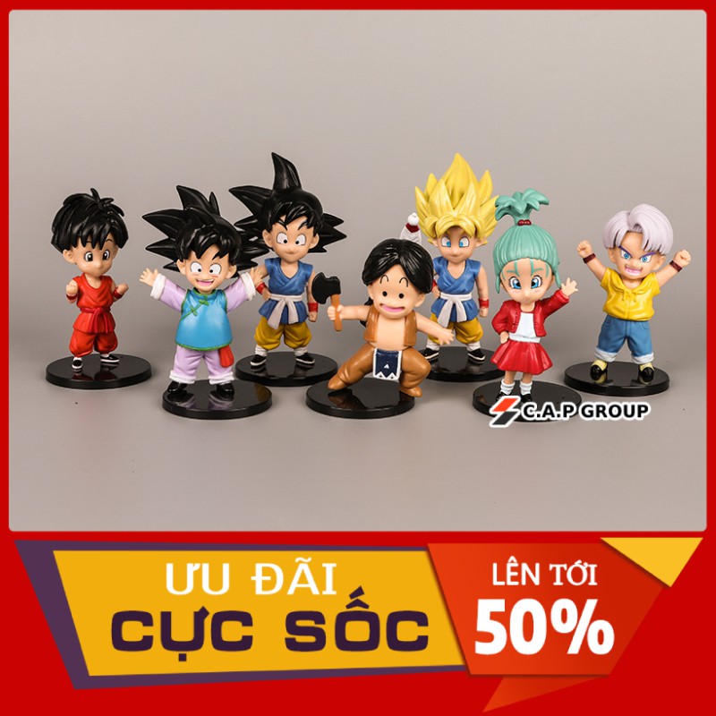 Mô hình nhân vật Dragon Ball GT 7 Viên Ngọc Rồng Songoku chibi