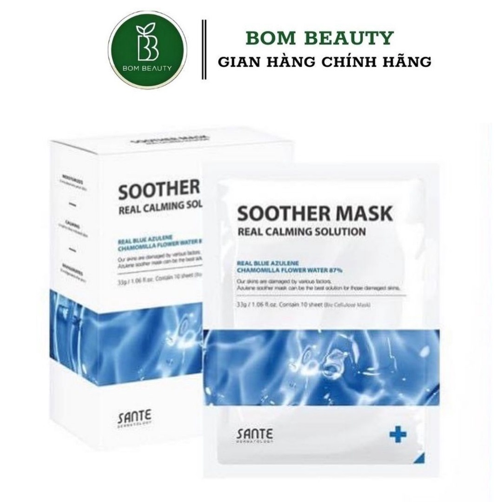 New Mặt nạ giấy sinh học chuyên dùng cho Sante Spa Mask Real Calming (1 miếng)