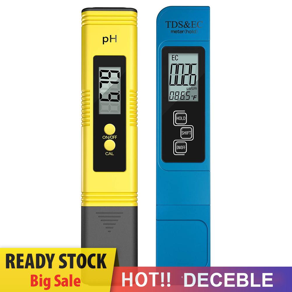 Máy đo độ Ph 3 trong 1 với màn hình LCD kỹ thuật số tds/ Máy đo chất lượng nước chuyên dụng cho bể cá