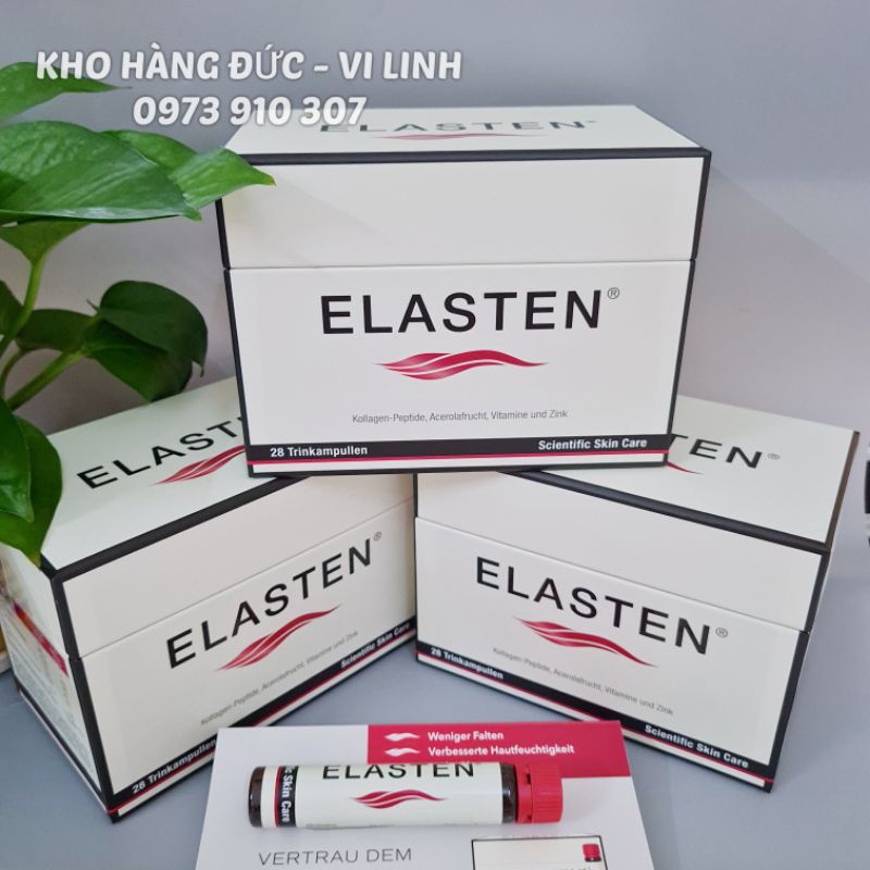 Đủ bill ảnh cuối- Elasten Đức hộp 28 ống, COMBO 3H TẶNG 1 ỐNG 25ML