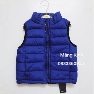 Áo Khoác Gile Phao Xanh Blue.