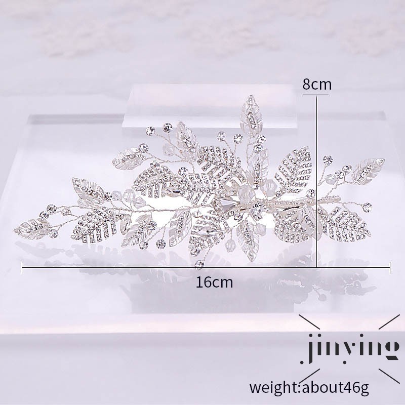 GETNOIVAS Trâm cài tóc hình chiếc lá thời trang