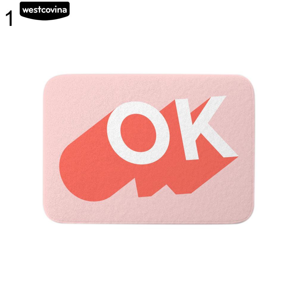 Thảm Chùi Chân Họa Tiết Đá Hoa Cương 40X60Cm