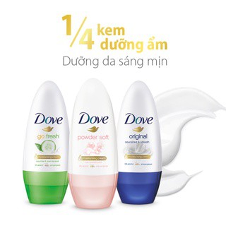 Lăn Khử Mùi Dove Powder Soft Hương Phấn Thơm