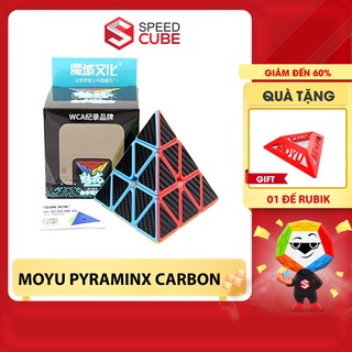 Rubik moyu meilong pyraminx carbon rubik tam giác moyu chính hãng - Speed Cube Shop