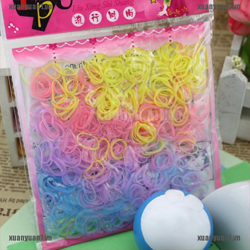 Dây Buộc Tóc Cao Su Co Giãn Tùy Chỉnh 1 Cái Cho Bé Gái