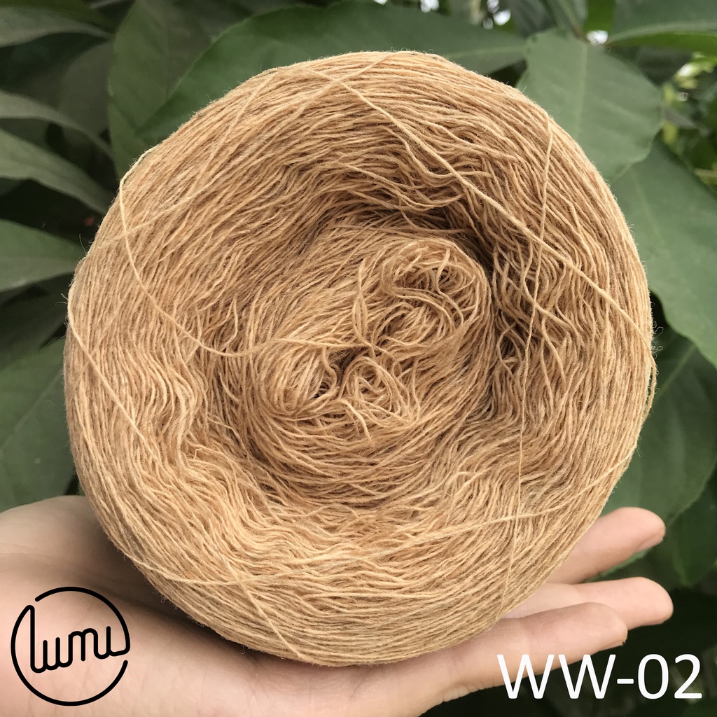 LUMI - WW01-03 Len Wool 100% - len lông cừu thô đan móc đồ đông