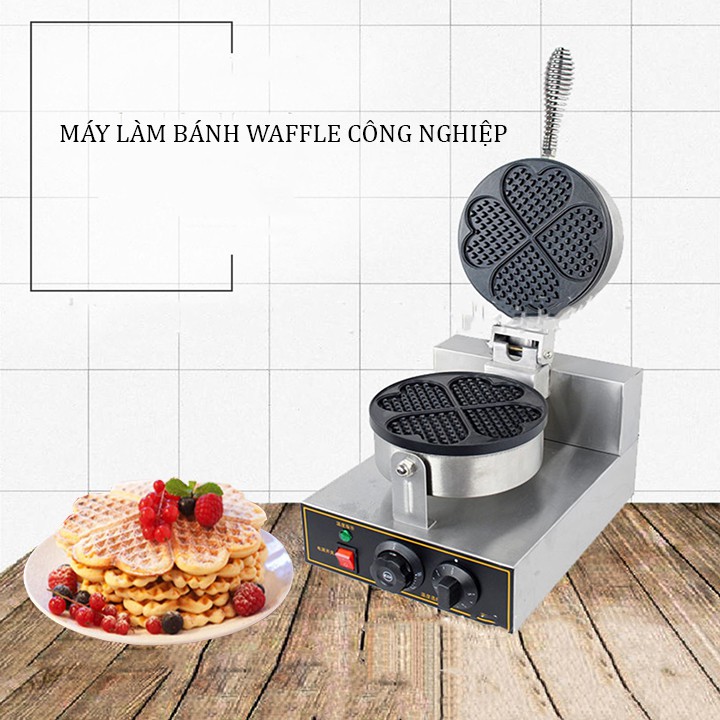 Máy làm các loại bánh tổ ong, bông lan, Waffle Khuôn trái tim