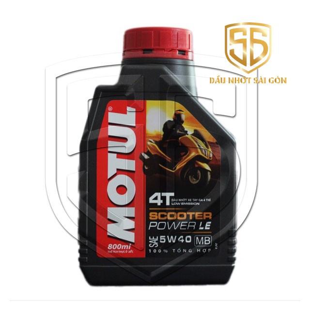 [CỰC ÊM MÁY] MOTUL SCOOTER POWER LE 5W40 800ml + Nhớt Lap