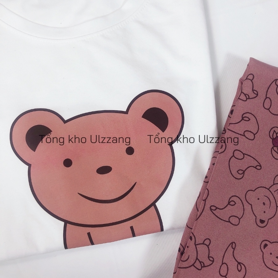 Bộ ngủ áo cotton quần lừng Kate Thái siêu cute | BigBuy360 - bigbuy360.vn