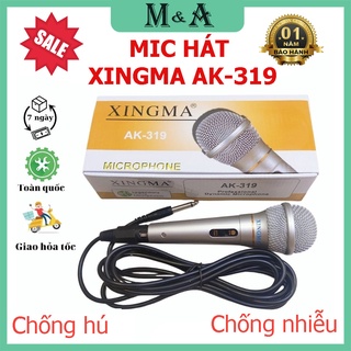 Micro karaoke Chống Hú, Micro Karaoke XINGMA AK-319 Có Dây, Mic Hát Karaoke Trên Điện Thoại , Mic Hát Karaoke