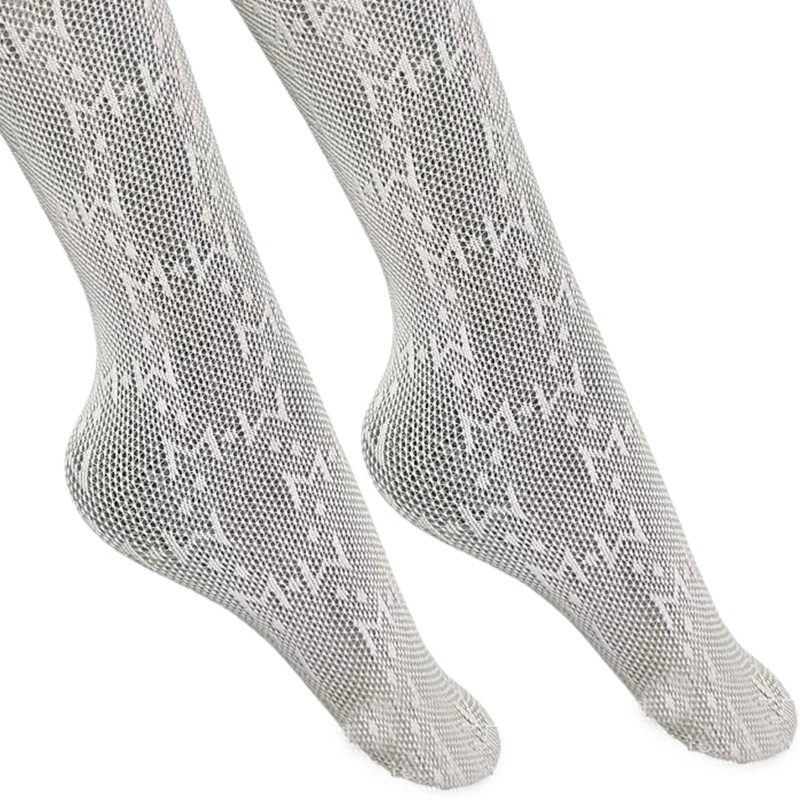 Youyo Quần Tất Lưới Ren Rỗng Họa Tiết Chữ Cái Dành Cho Nữ